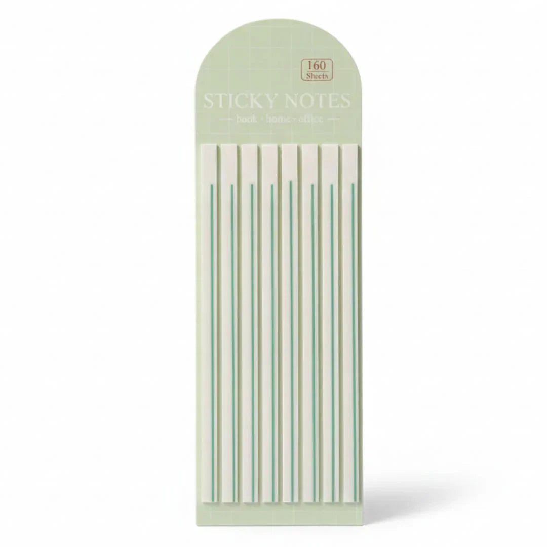 Sticky Notes Green 8 Stripe 14Cmx5Mm (88203)