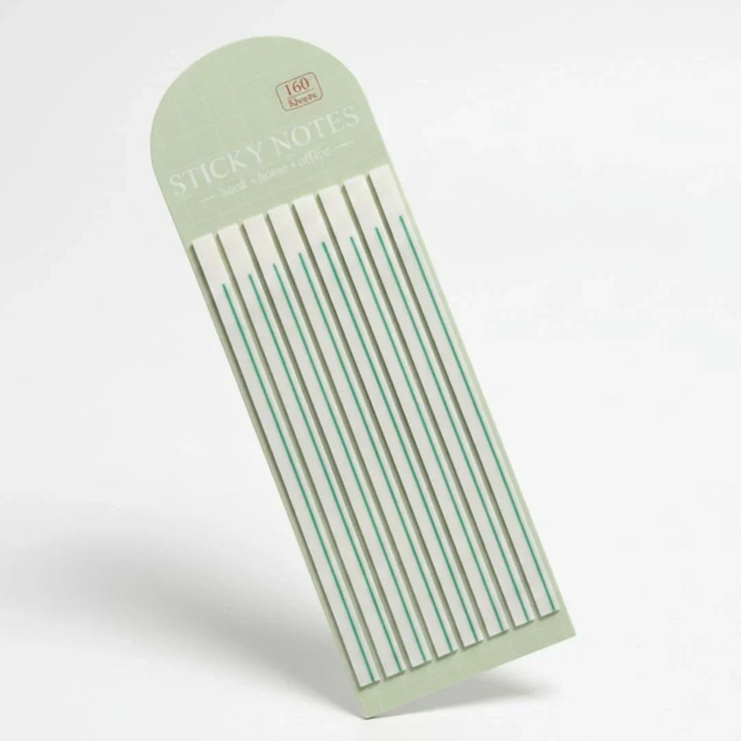 Sticky Notes Green 8 Stripe 14Cmx5Mm (88203)