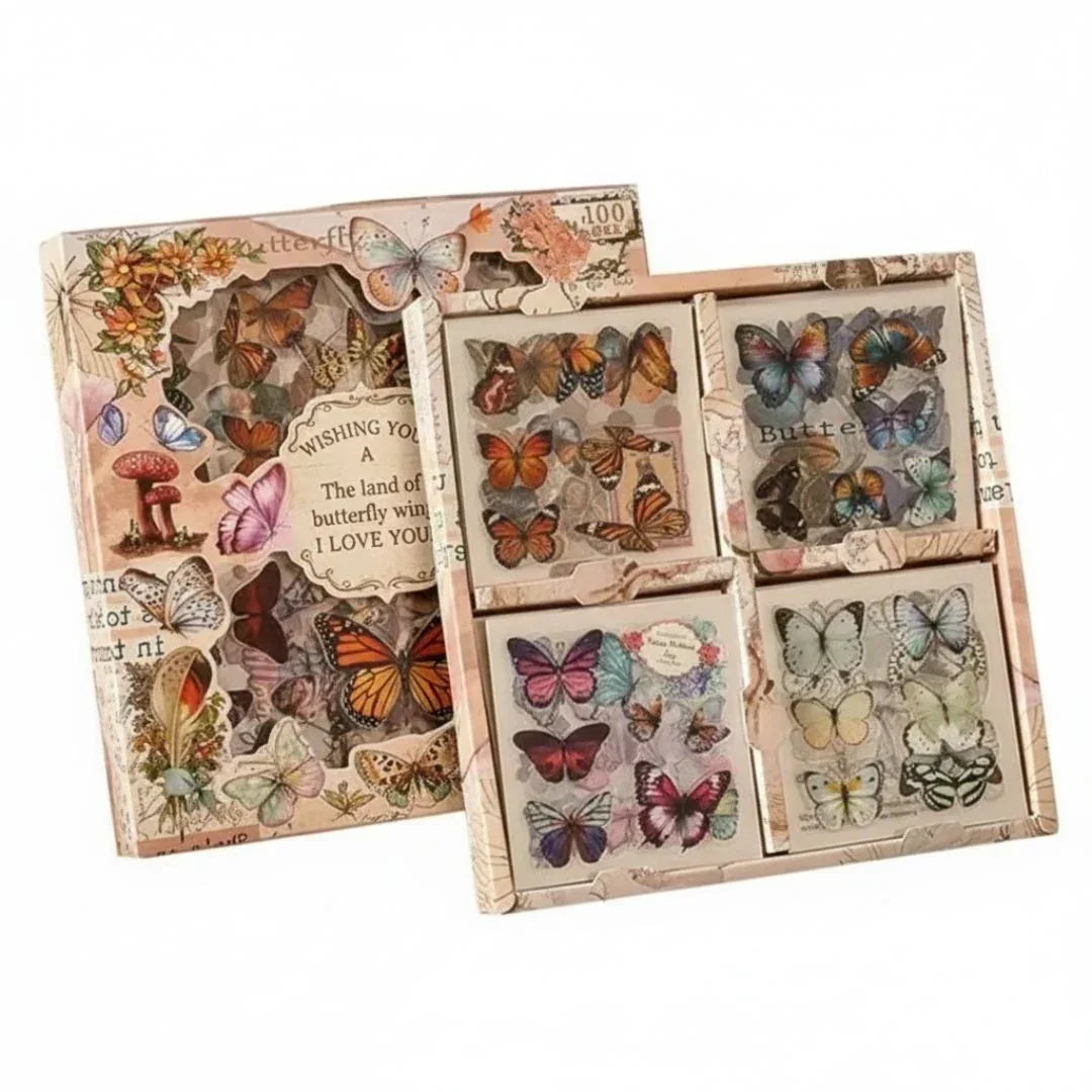 Dyzj101 100Pc Sticker Land Of Butterfly Wings