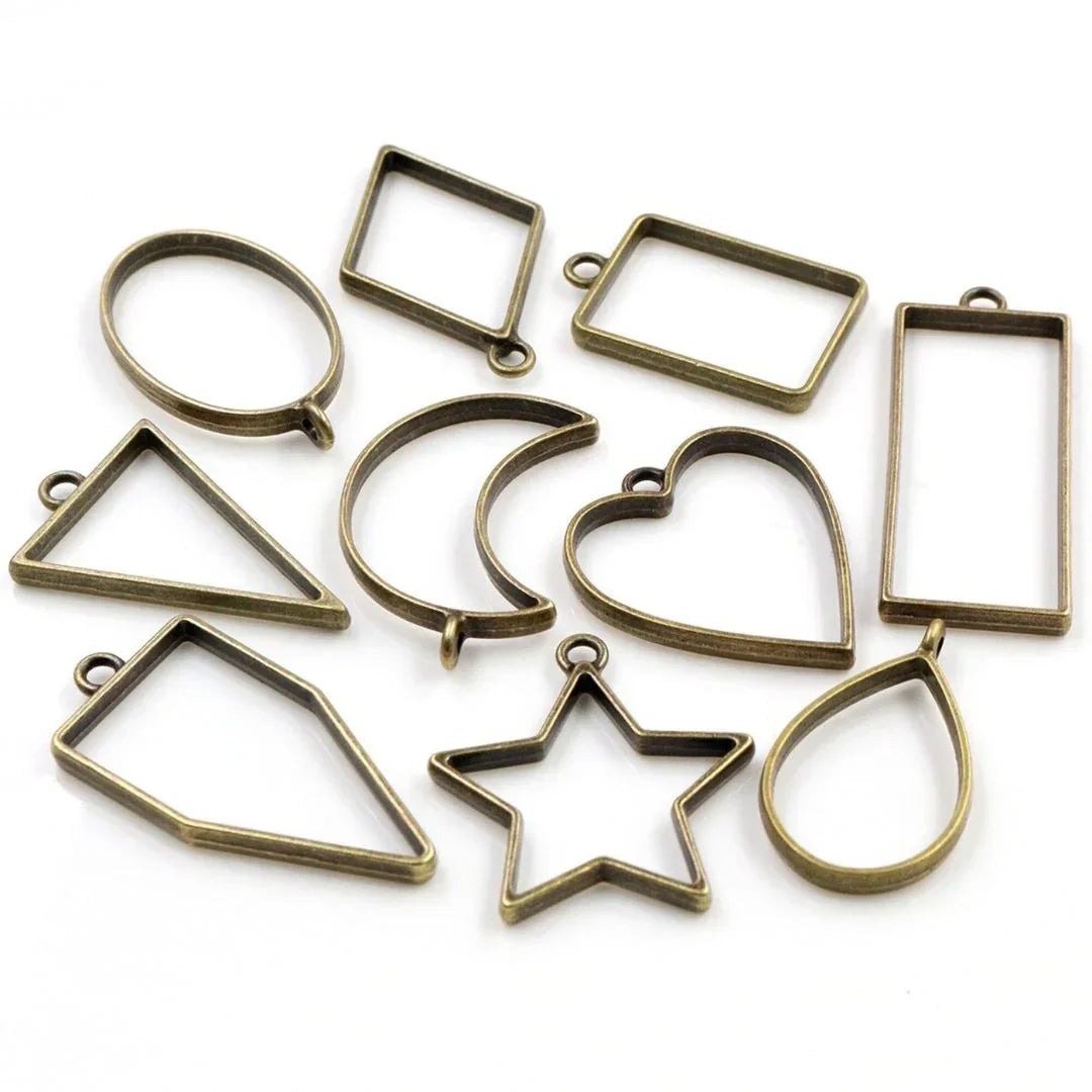 Bezels Mix Shape Set 10Pc Copper (Gsmc)