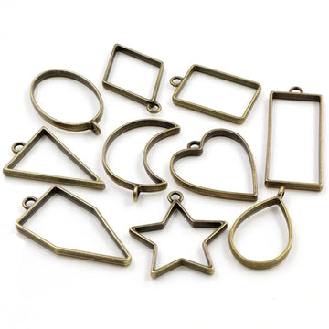 Bezels Mix Shape Set 10Pc Copper (Gsmc)