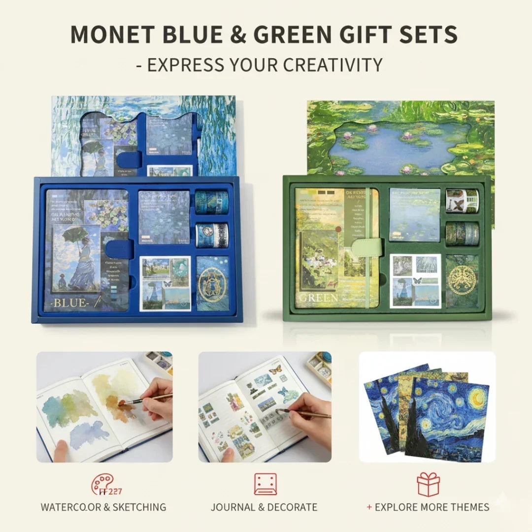Van Gogh Jumbo journaling kit for 2026 with diary, stickers & bookmark