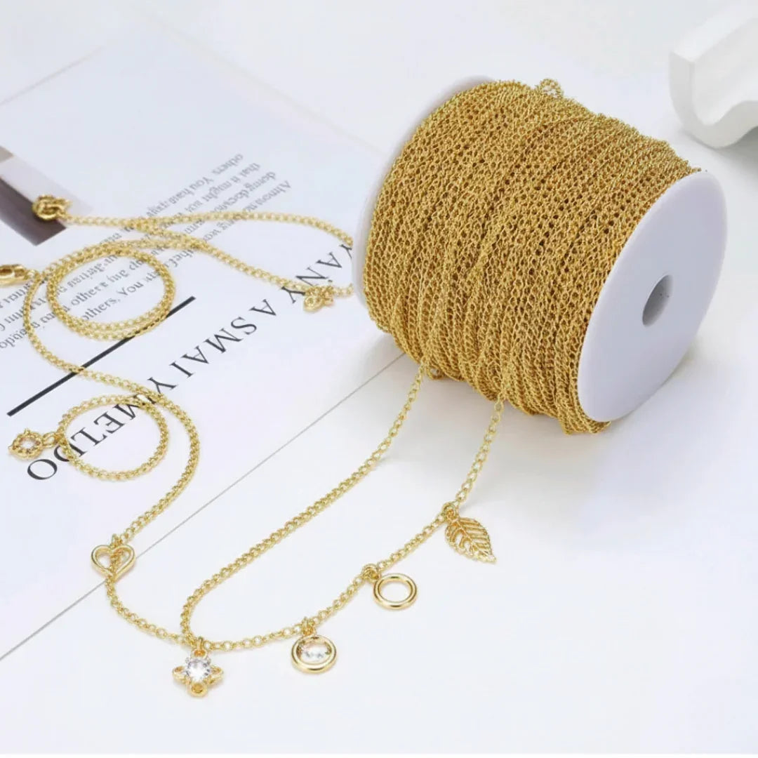 Cc0850G Chain 0.8Mm Gold 50Mtr