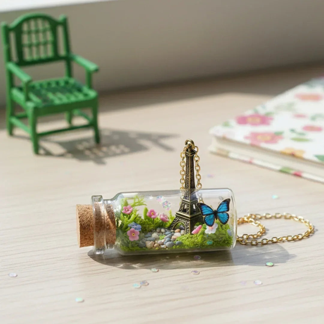 Message Glass Bottle (Gb2240) 22X40Mm Cc 12Pcs