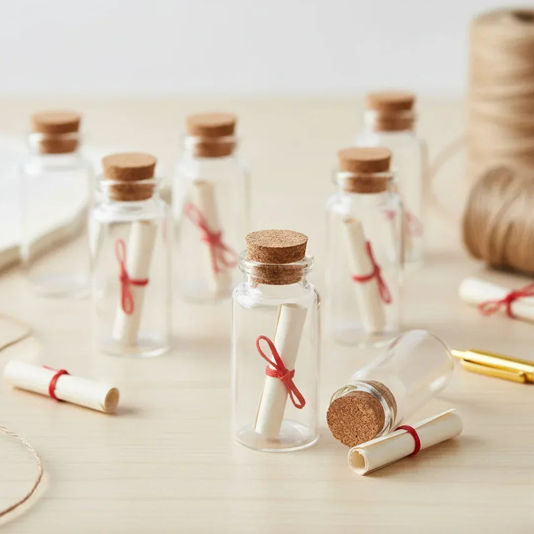 Message Glass Bottle (Gb2240) 22X40Mm Cc 12Pcs