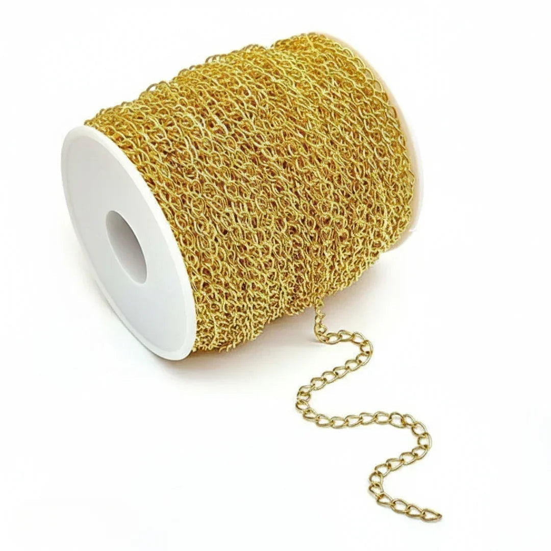 Chain 10 Mm Gold 50Mtr (Mg3021)