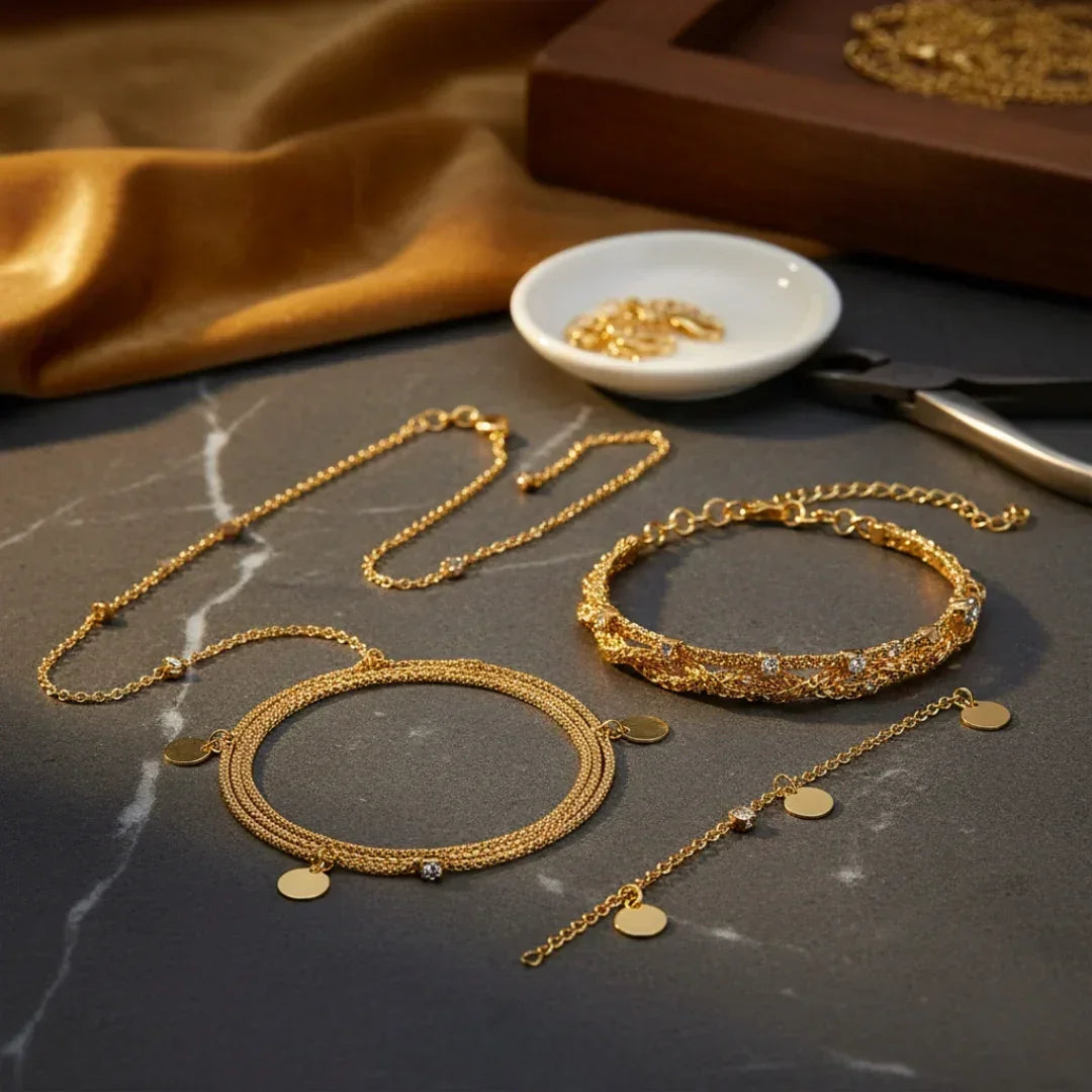 Chain 10 Mm Gold 50Mtr (Mg3021)