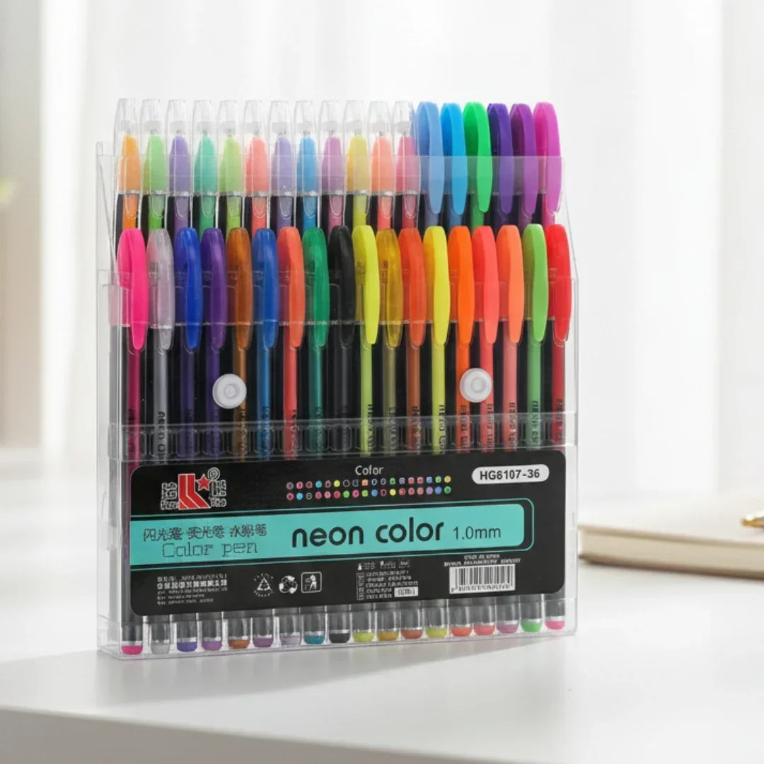 Hg6107-36Pc Neon Colour Pen (610736)