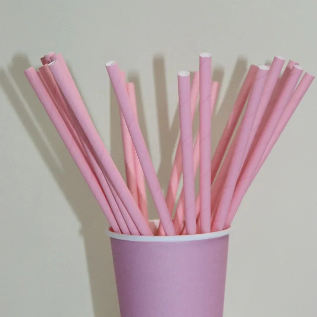 Paper Straw Plain 25Pcs (Mg231-7)