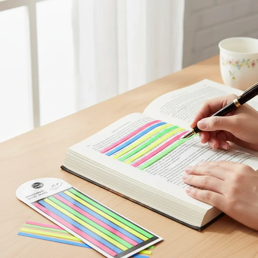Sticky Notes Neon 8 Stripe 14Cmx5Mm (8820)