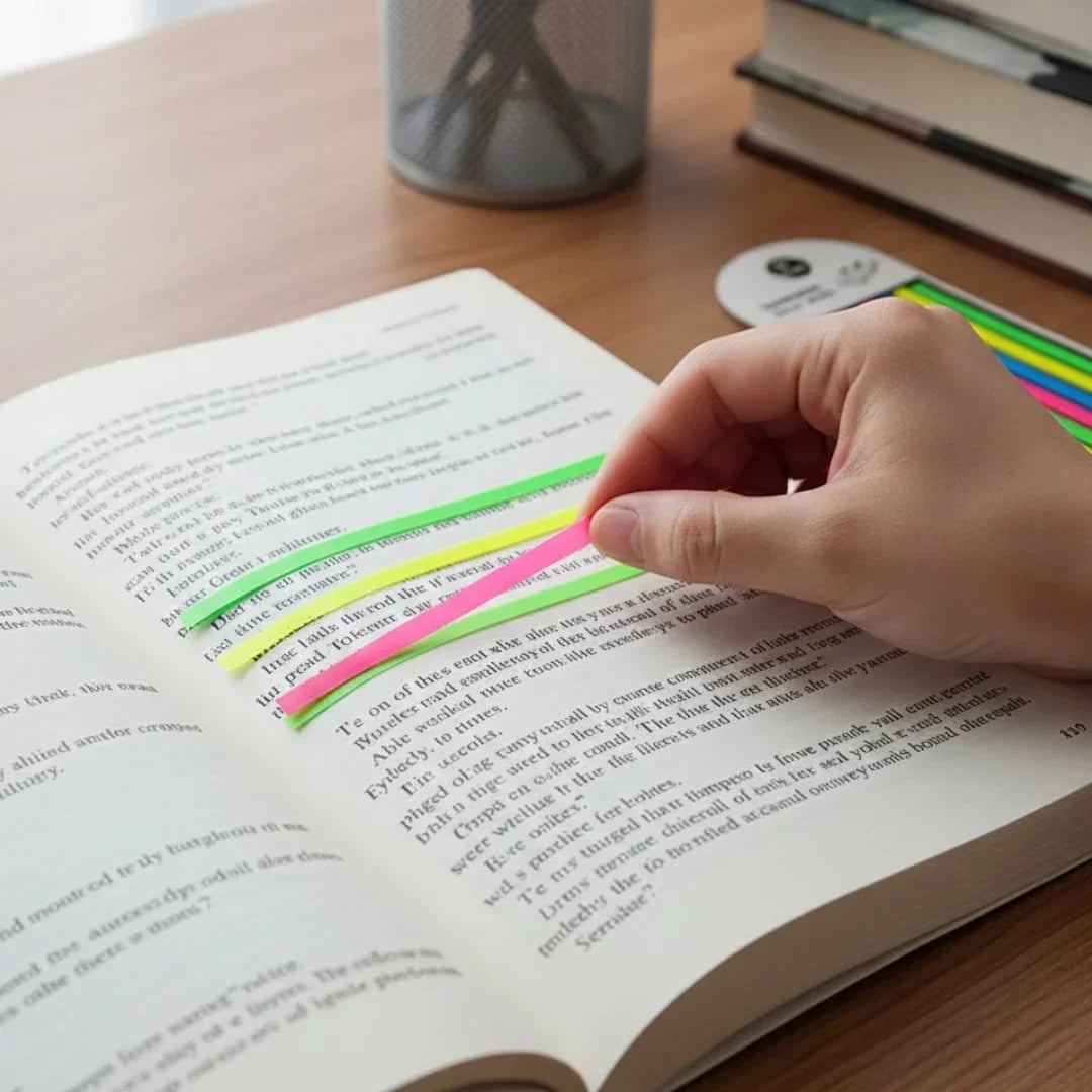 Sticky Notes Neon 8 Stripe 14Cmx5Mm (8820)