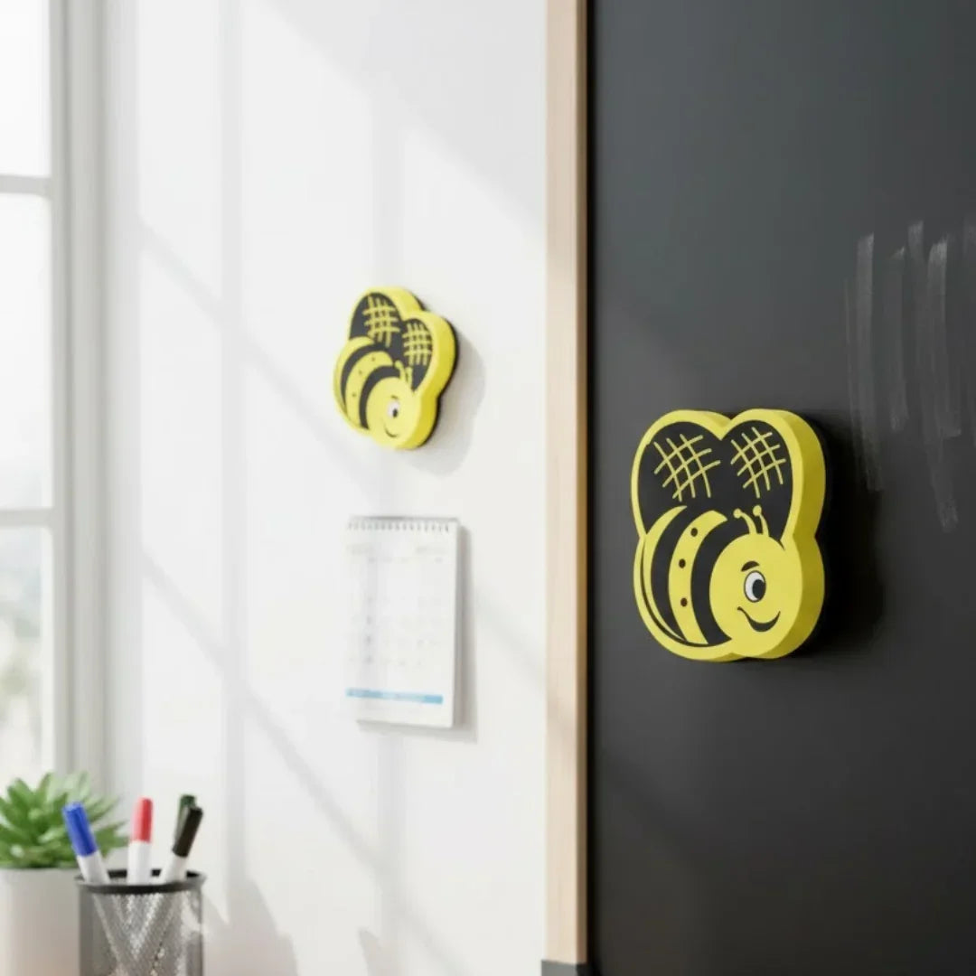 White Board Duster Magnetic Bee (Boho10)
