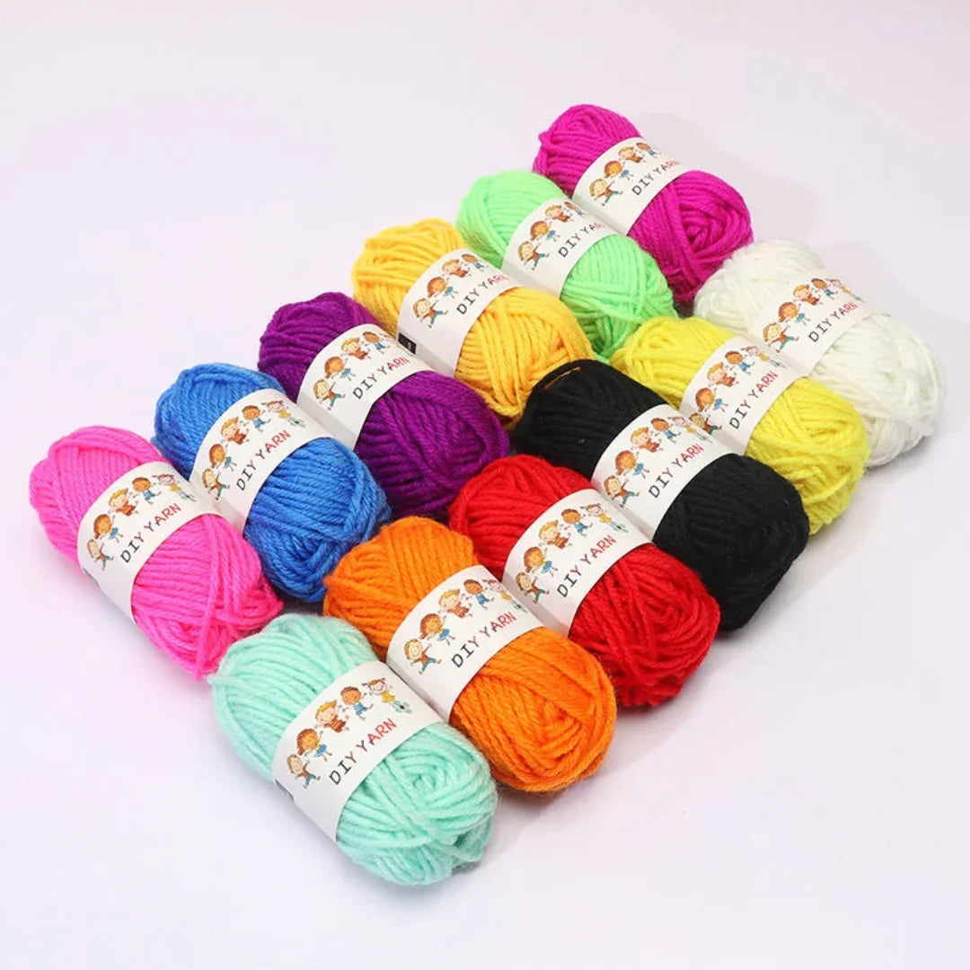 Woolen Handicraft Thread (12Color) (Mg1119)