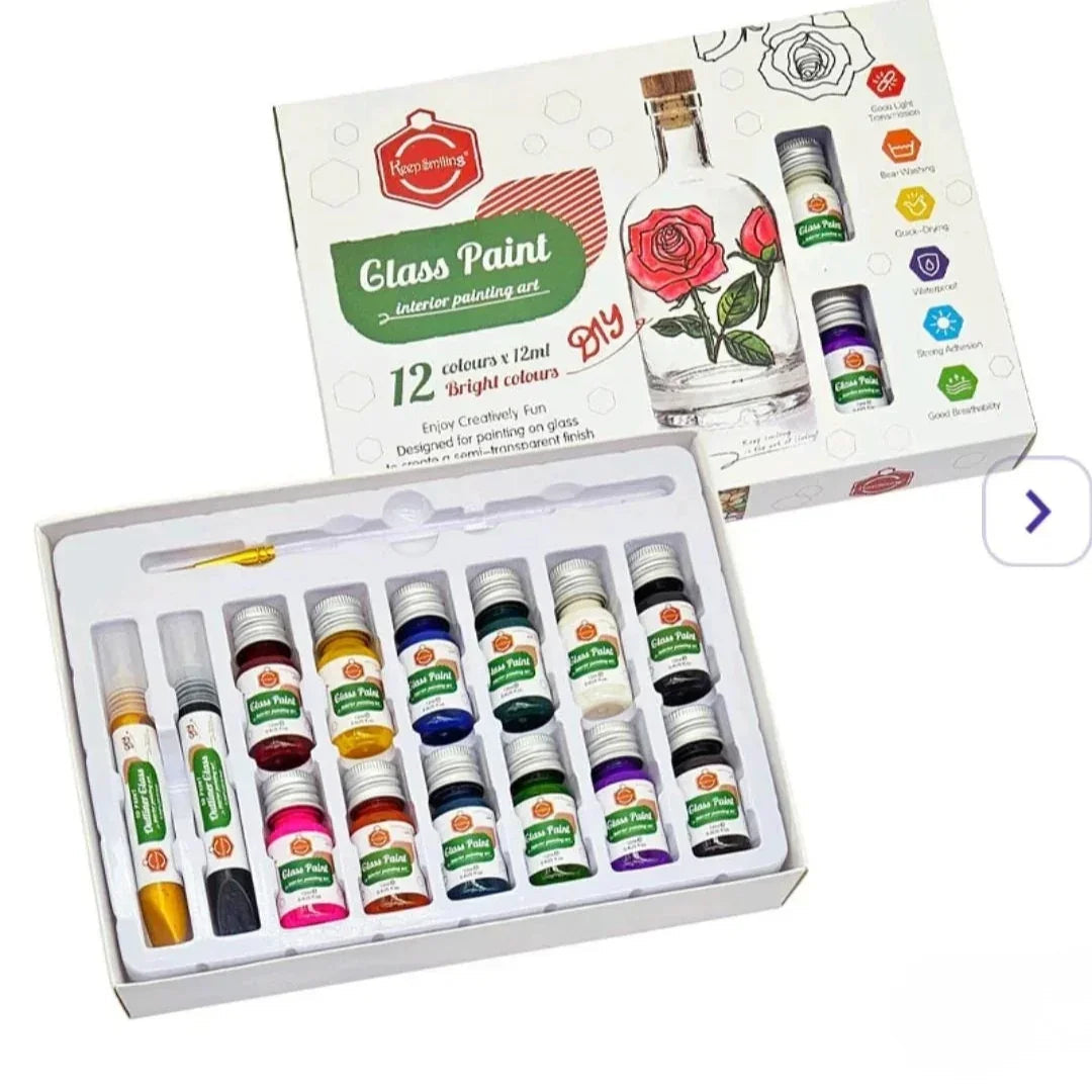 Gcd0001 Glass Paint 12 Color
