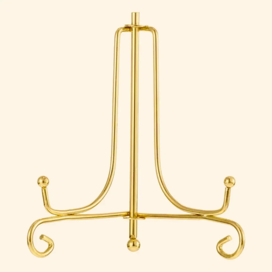 Xcc6G Frame Holder Display Stand Iron Gold 6 Inch