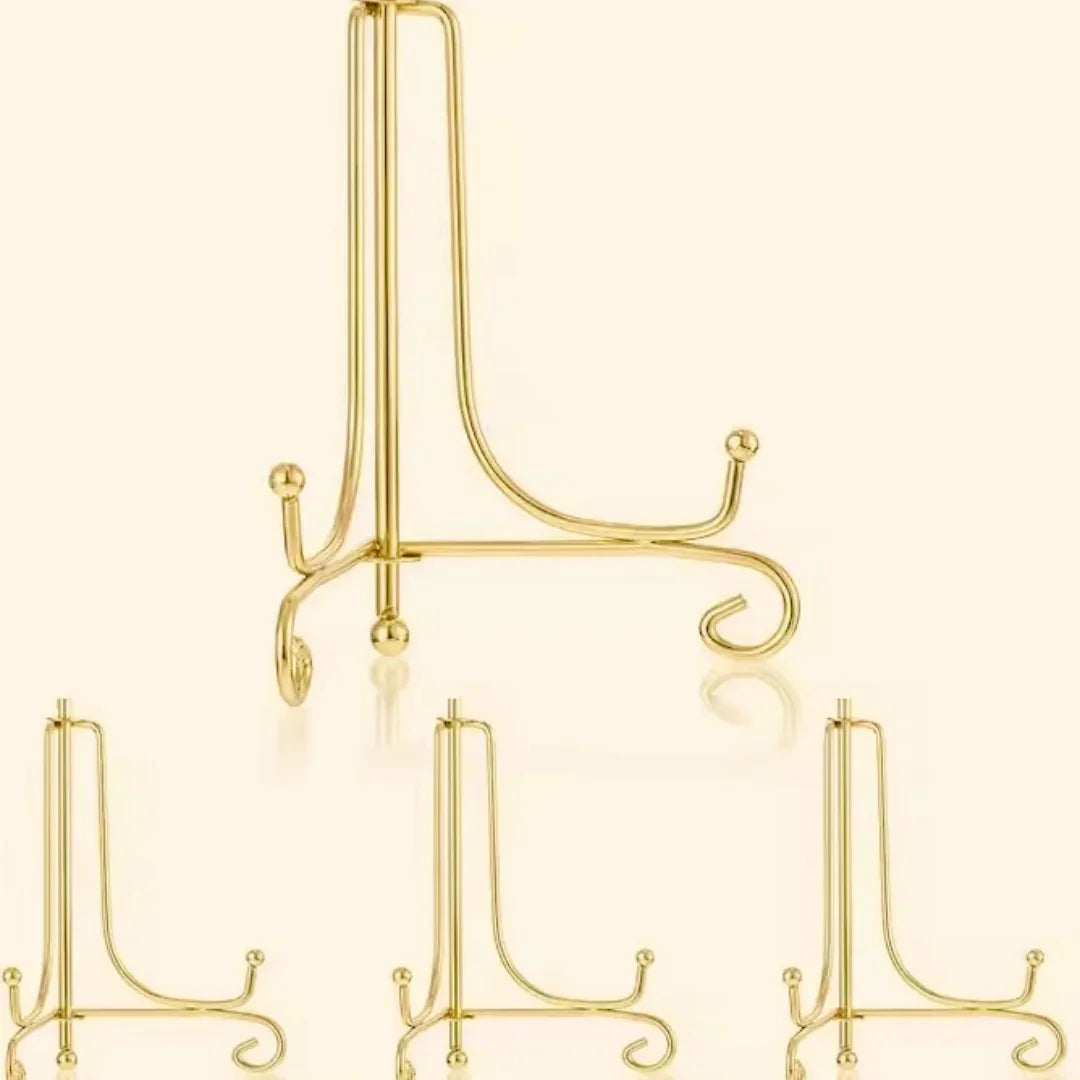 Xcc6G Frame Holder Display Stand Iron Gold 6 Inch
