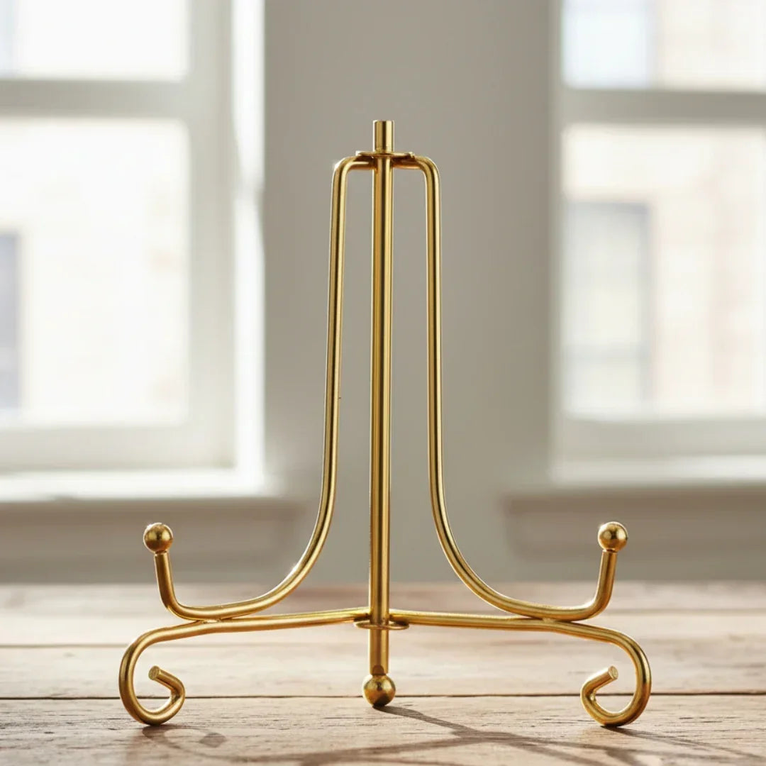 Xcc6G Frame Holder Display Stand Iron Gold 6 Inch
