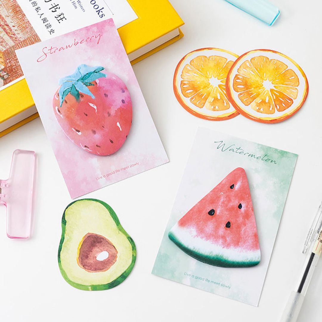() Cute Fruit sticky Notes (30 Sheets) Pack of 1