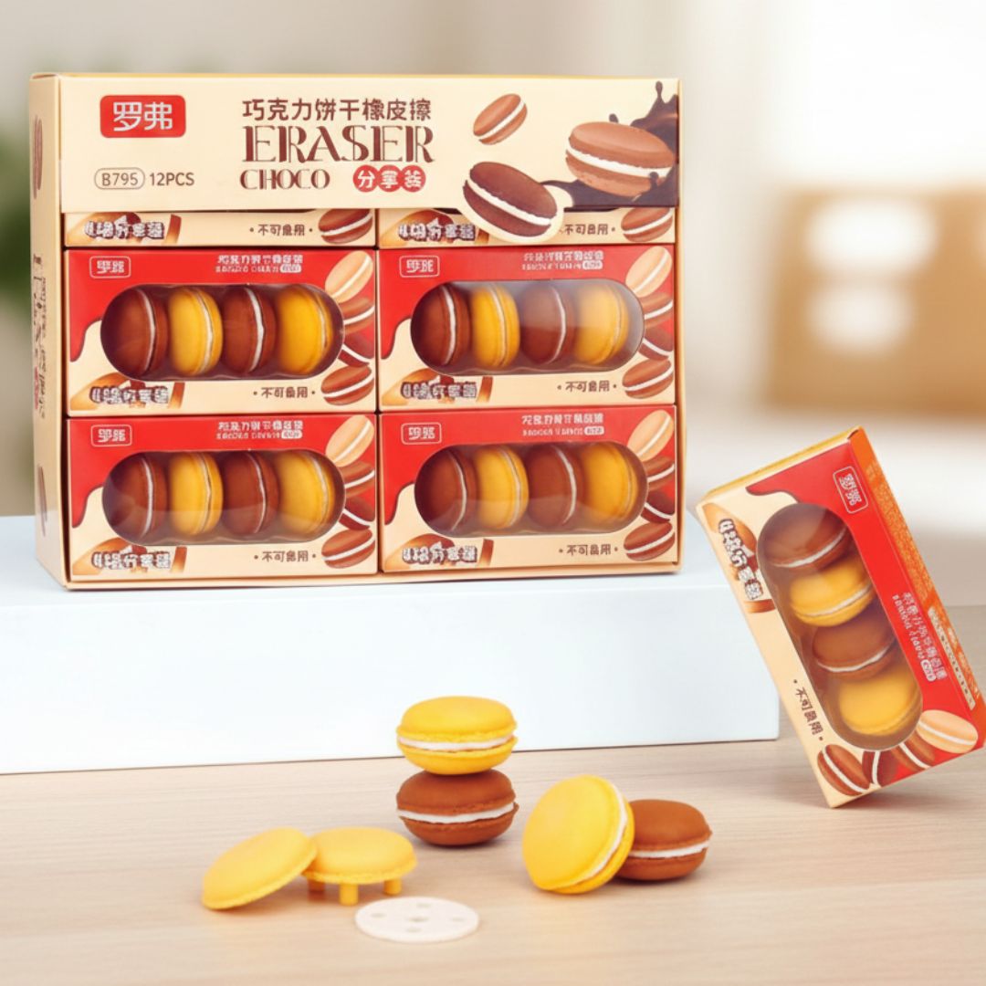 6158 Choclate Eraser 4Pc