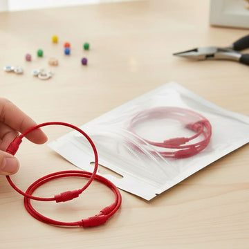 Rkb55R Round Ss 5Pc Keychain Clasp Lock Small Pkt 50Mm