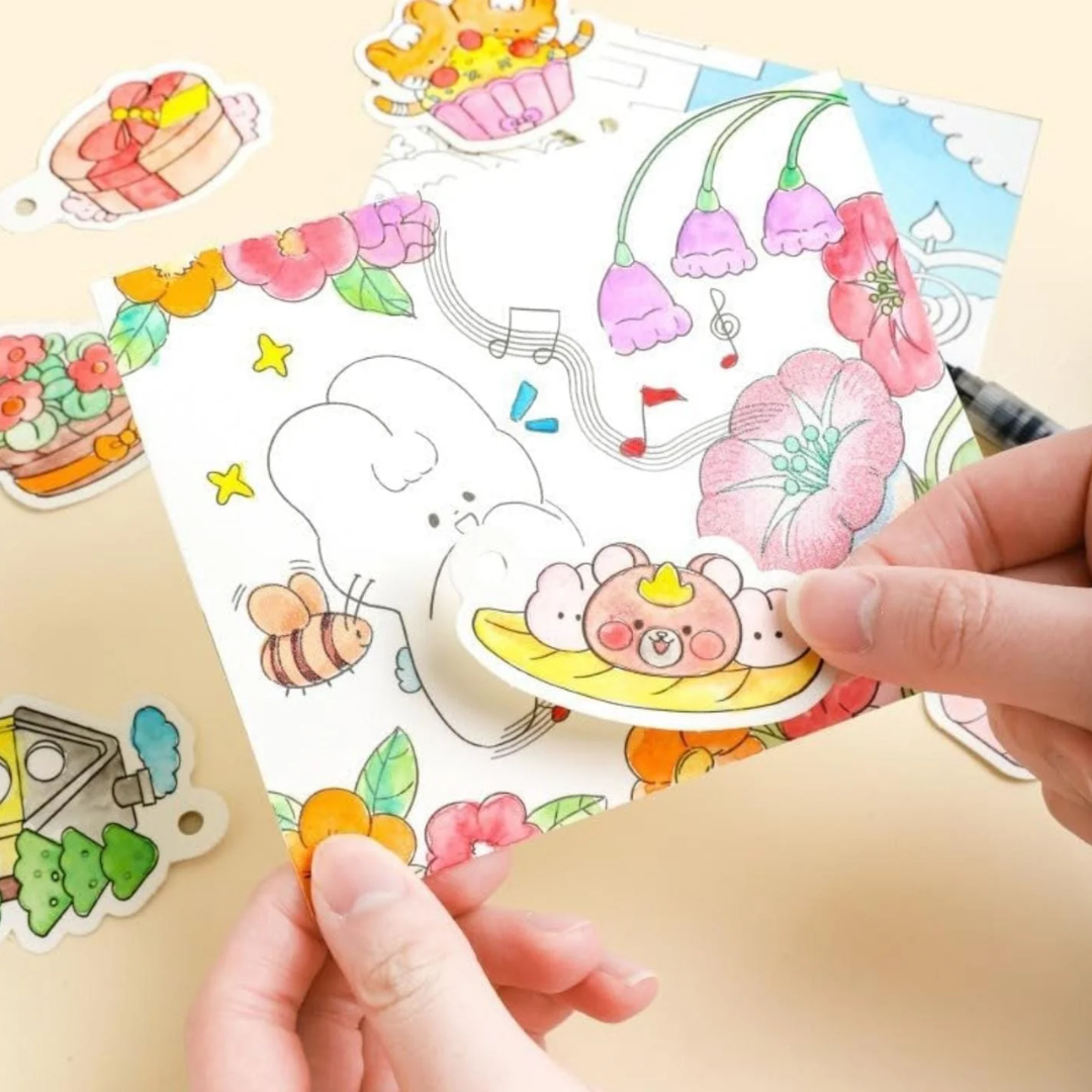 Premium Watercolouring Book for Kids l Return Gift l summer Activity l Pack Of 1 book