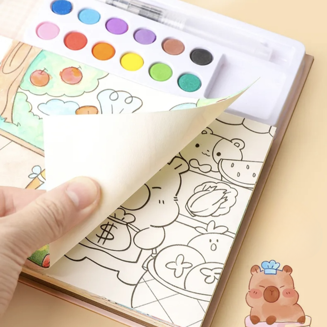 Premium Watercolouring Book for Kids l Return Gift l summer Activity l Pack Of 1 book