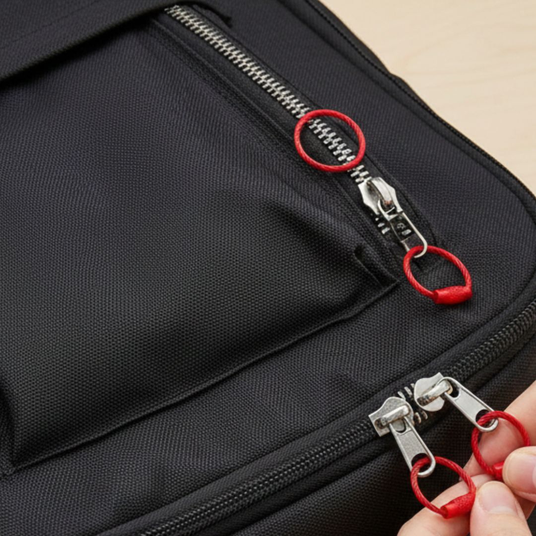 Rkb55R Round Ss 5Pc Keychain Clasp Lock Small Pkt 50Mm