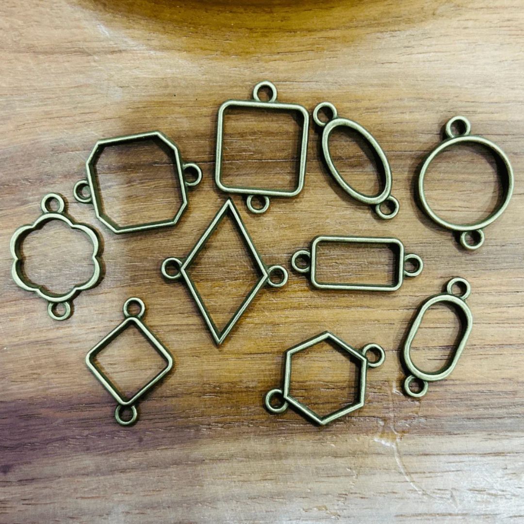 Bbzc Bezels Mix Shape Set 10Pc Copper