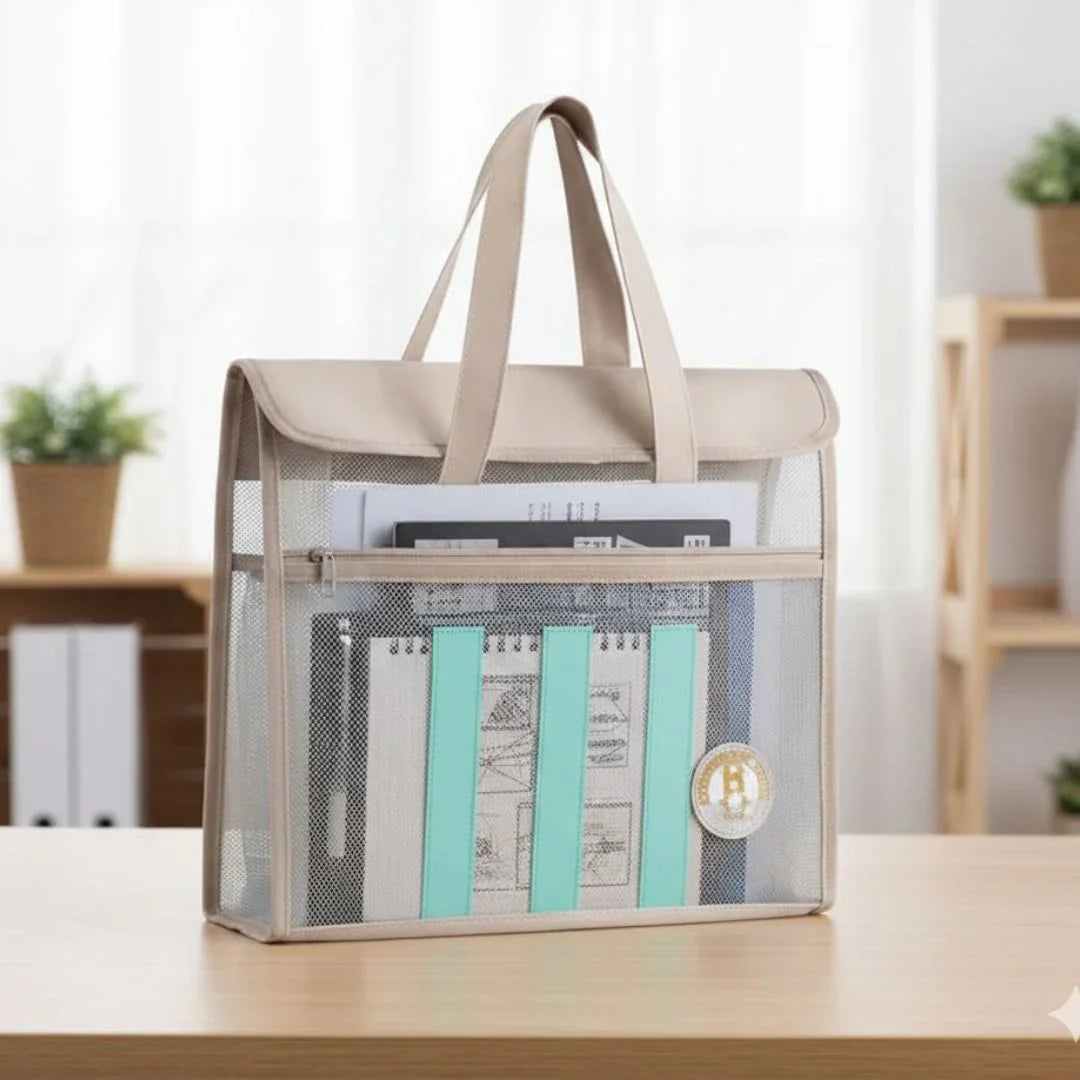 Folder 34*33Cm Expanding Bag With Handle N8098