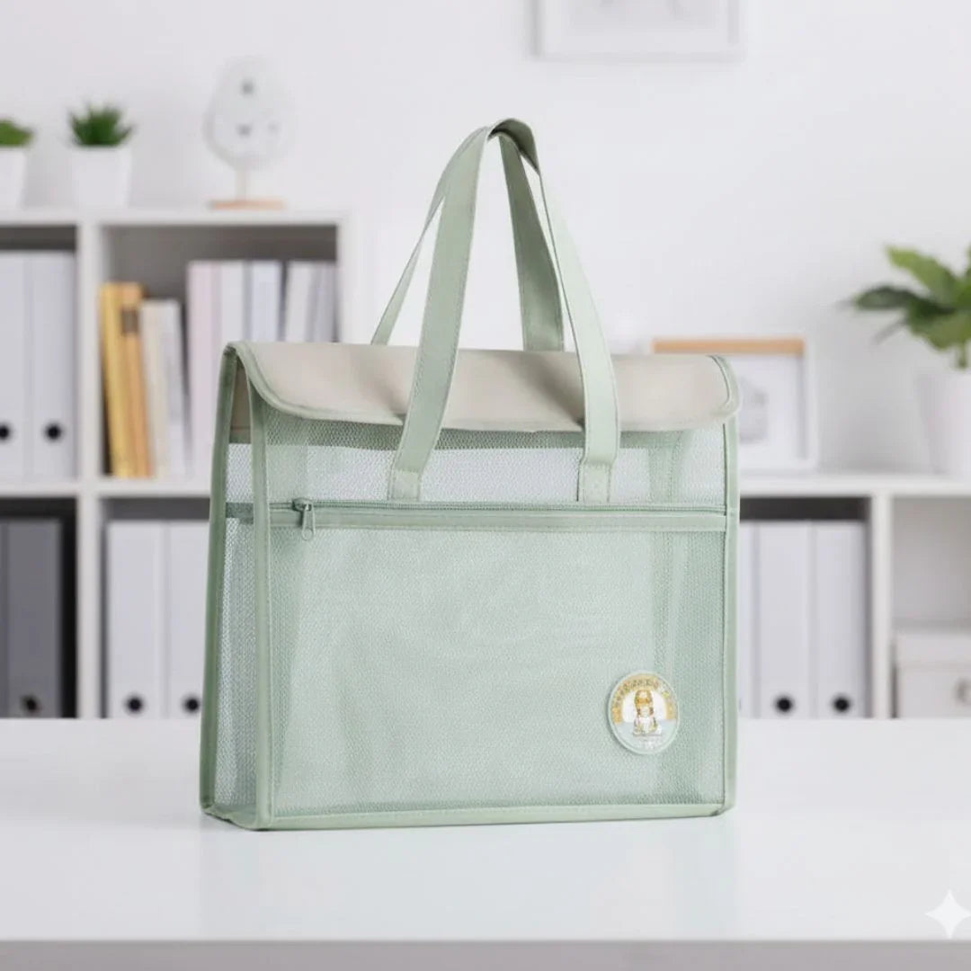 Folder 34*33Cm Expanding Bag With Handle N8098