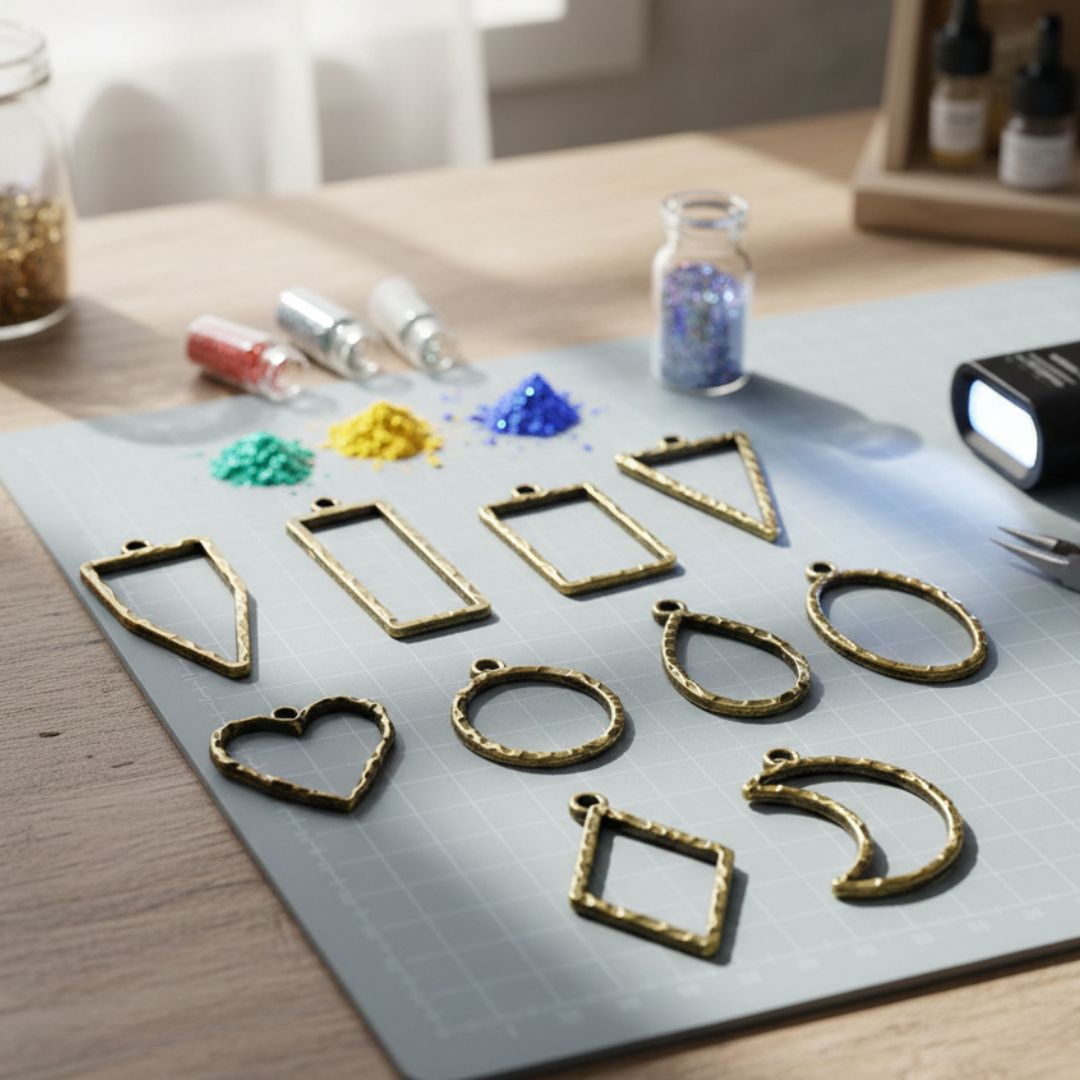 Mg256A4 Bezels Mix Shape 10Pc Coper