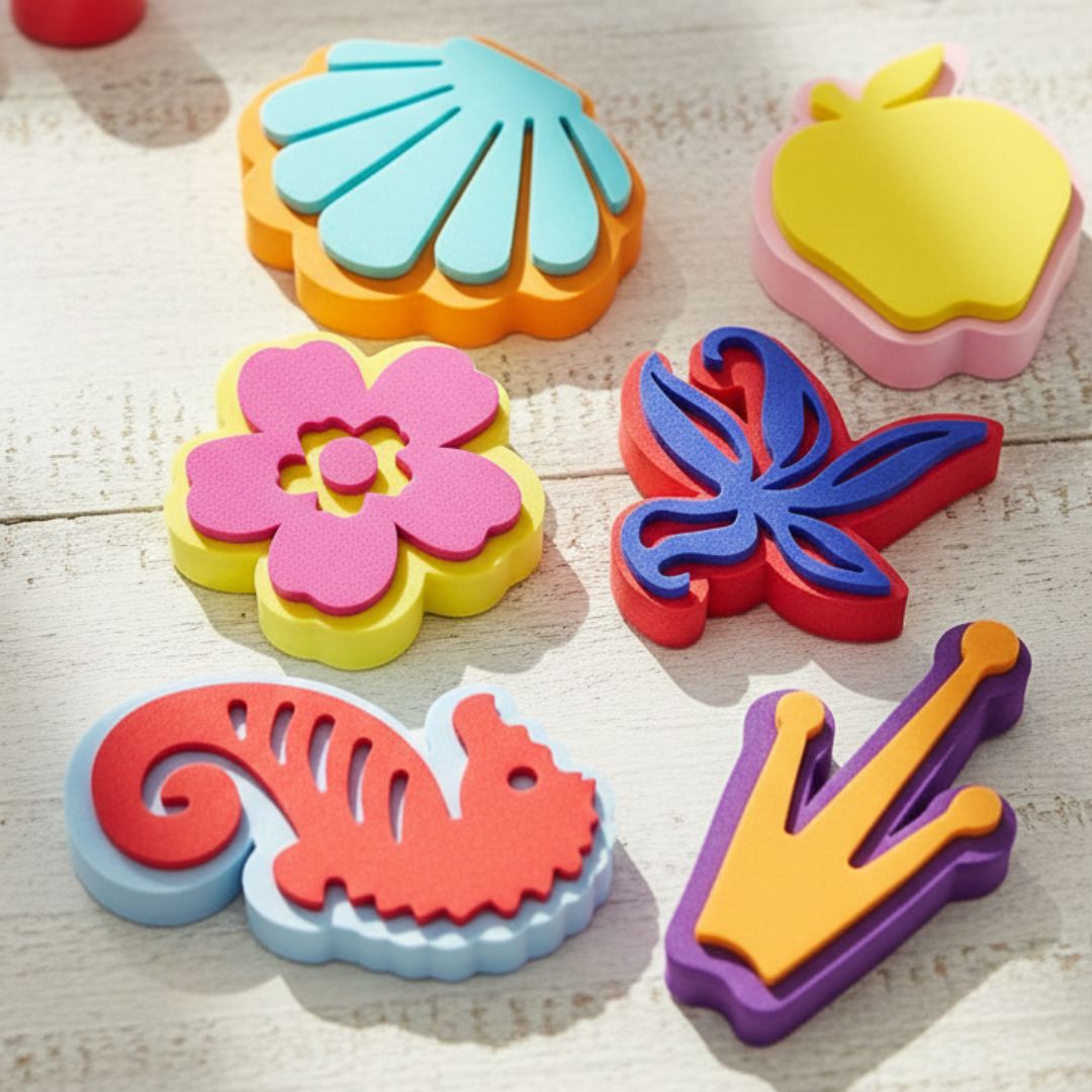 6Eva 6Pc Foam Stamp Kids Design Mid