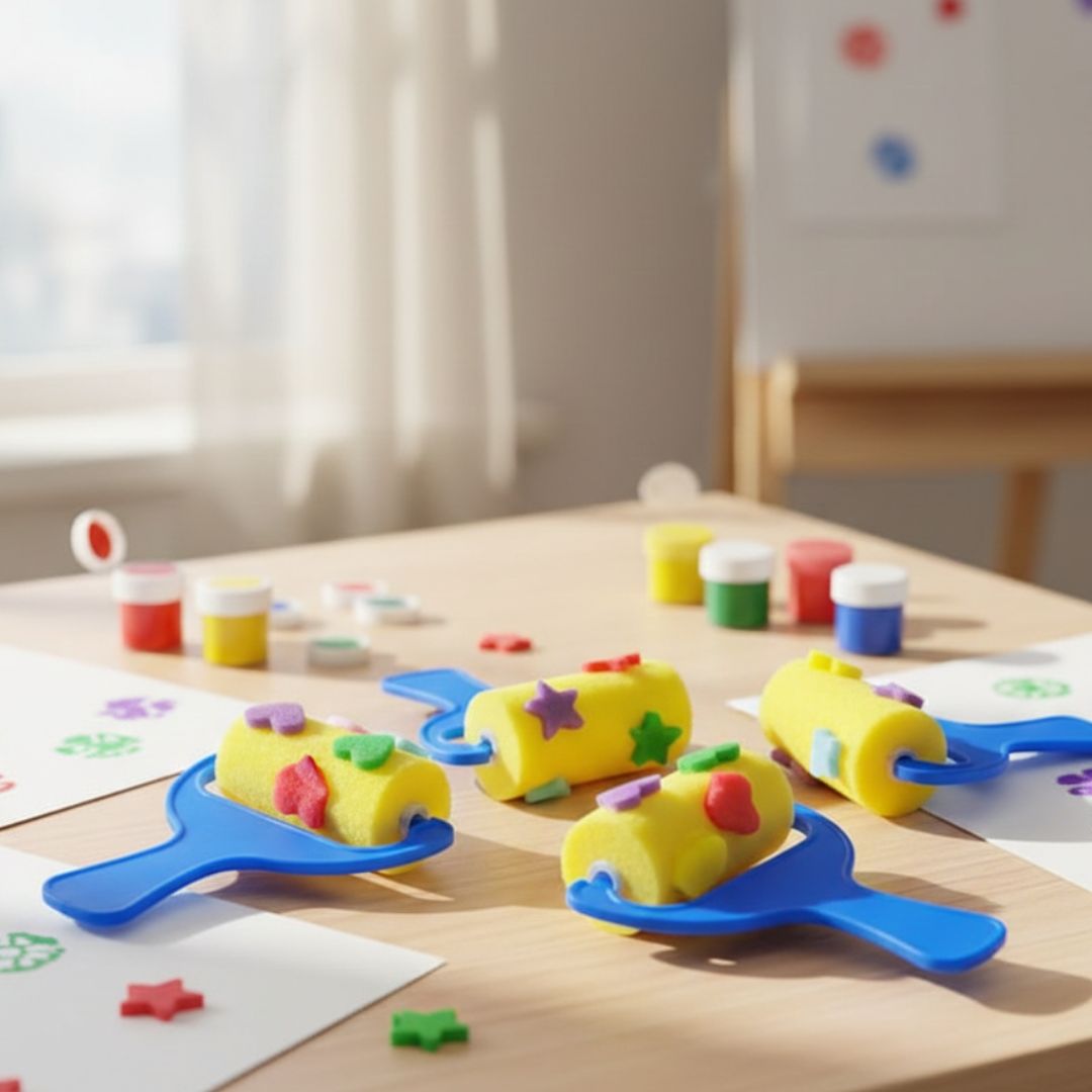 4Pc Sponge Roller With Design (4Spd)