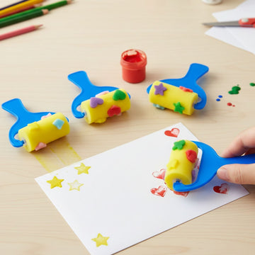 4Pc Sponge Roller With Design (4Spd)