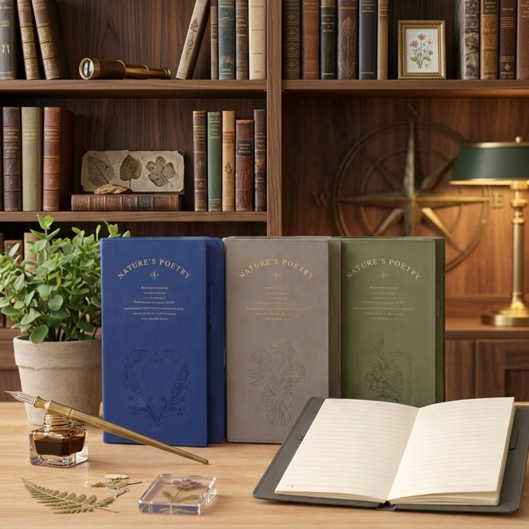 Premium Aesthetic Nature’s Poetry Journal Collection | A5 Ruled | Pack Of 1