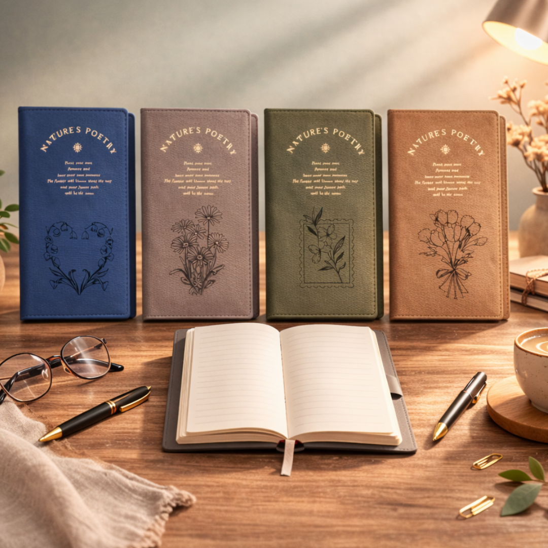 Premium Aesthetic Nature’s Poetry Journal Collection | A5 Ruled | Pack Of 1