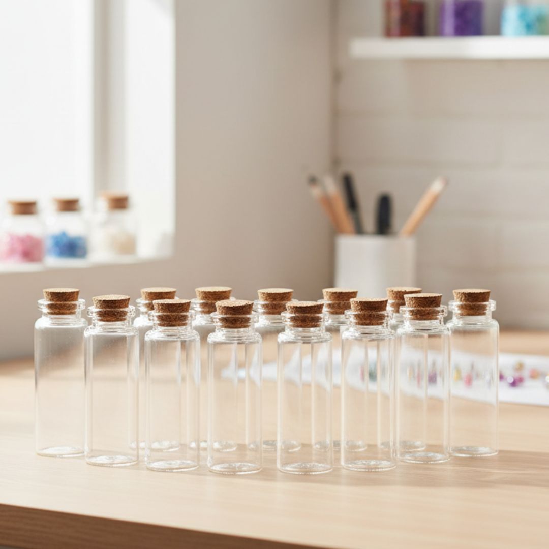 Message Glass Bottle (Gb2260) 22X60Mm Cc 12Pcs