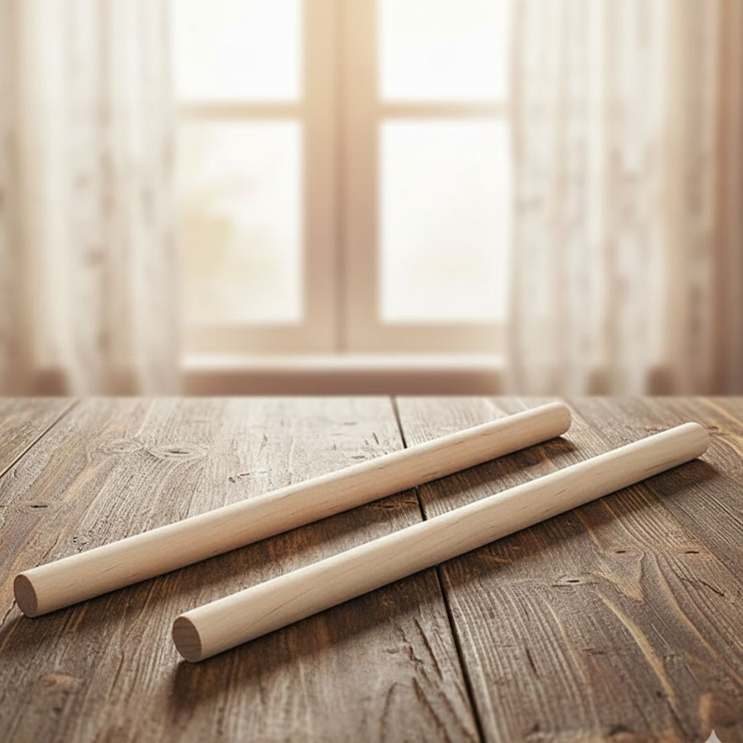 Cd6 Wooden Stick 30Cmx15Mm (2 Stick)