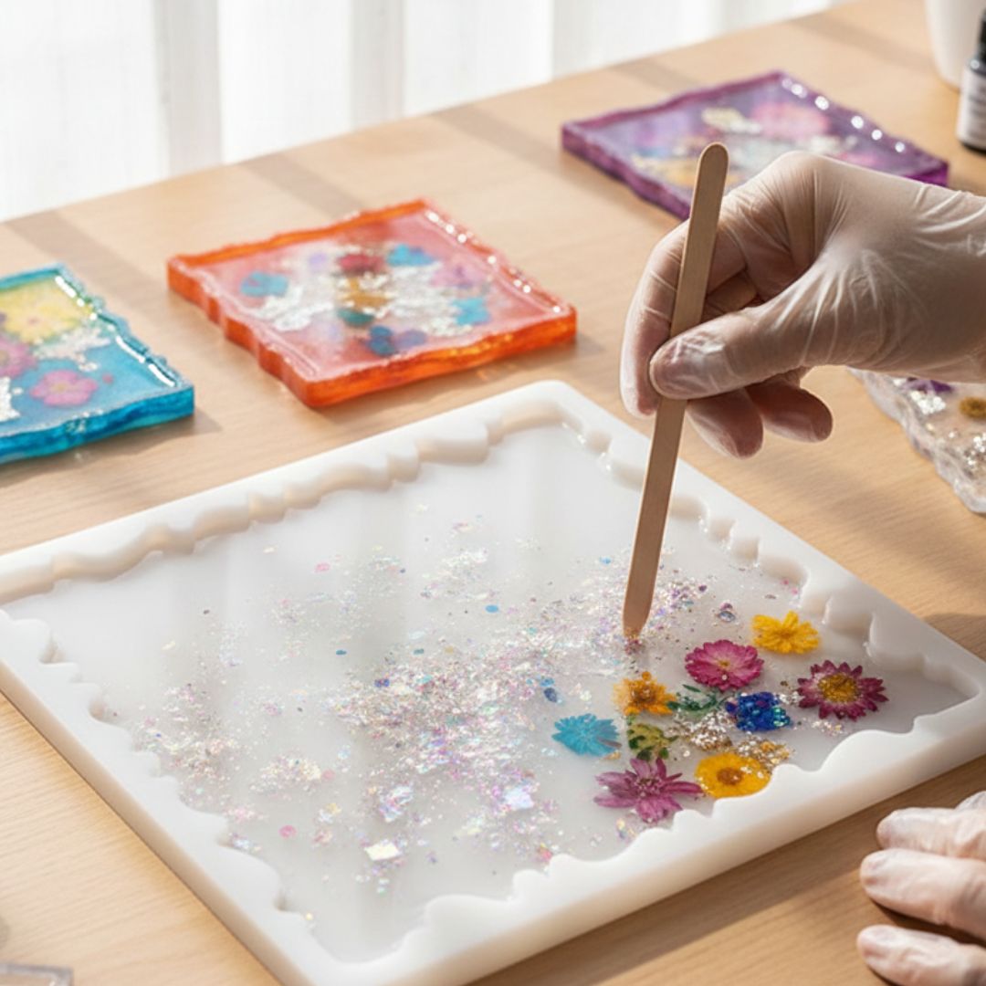 Rm61 Silicone Mold 8X8 Inch Square Agate