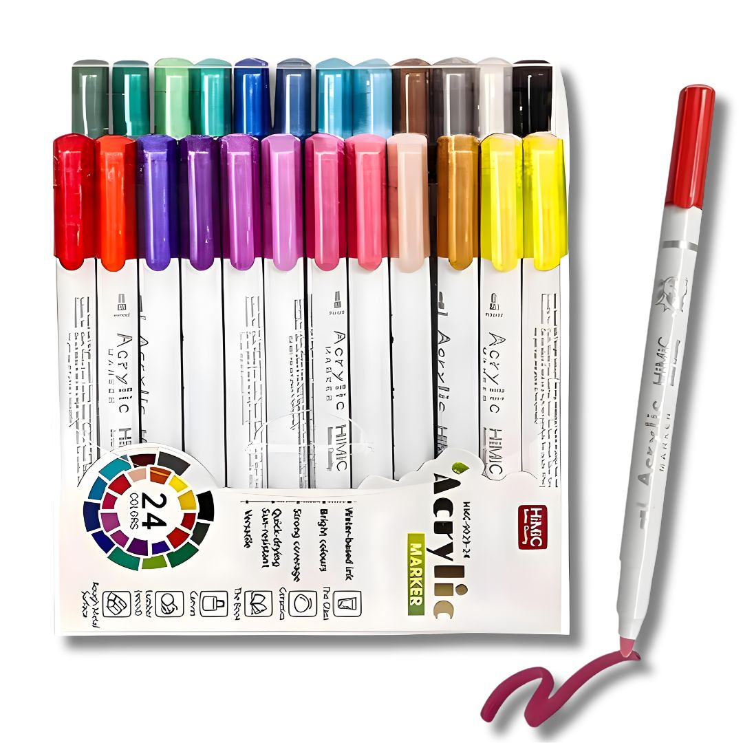 Acrylic Paint Markers – Multi-Surface Art Pens for Resin, Wood, Canvas & More I Limited edition