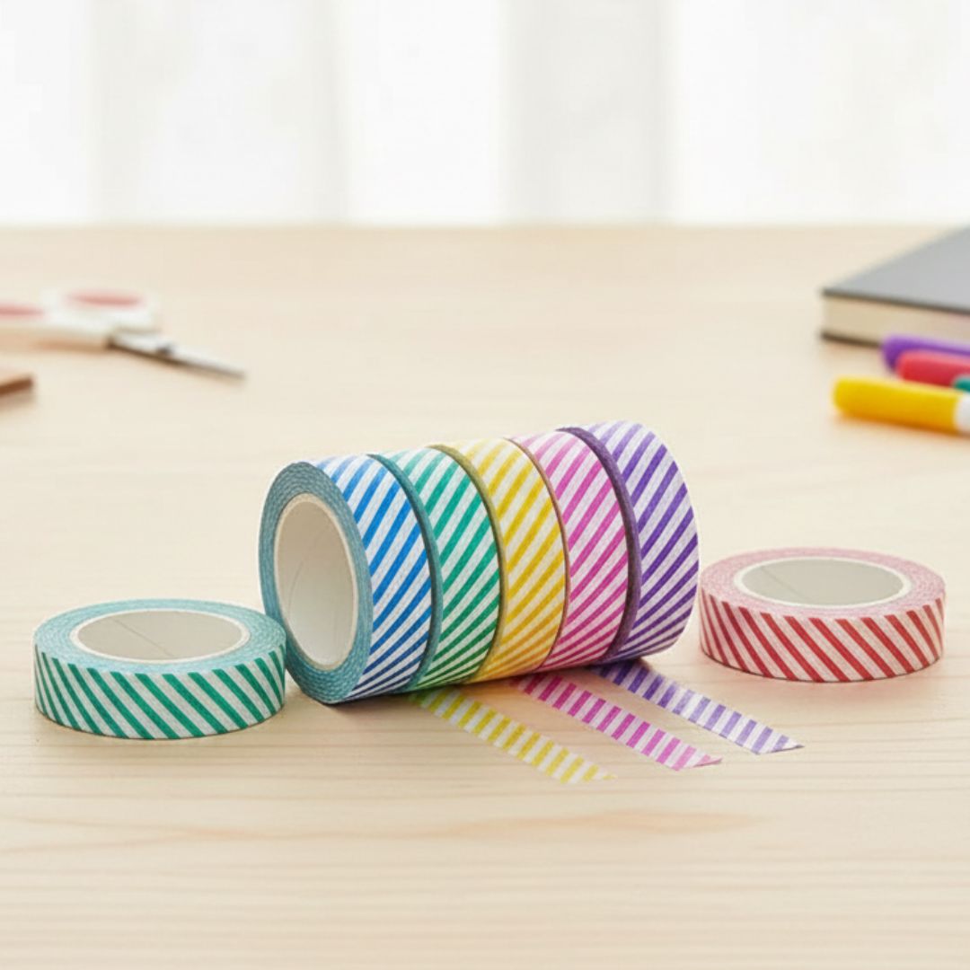 5M X 10Mm Printed Tape 6Pc Pack (Mg36393)