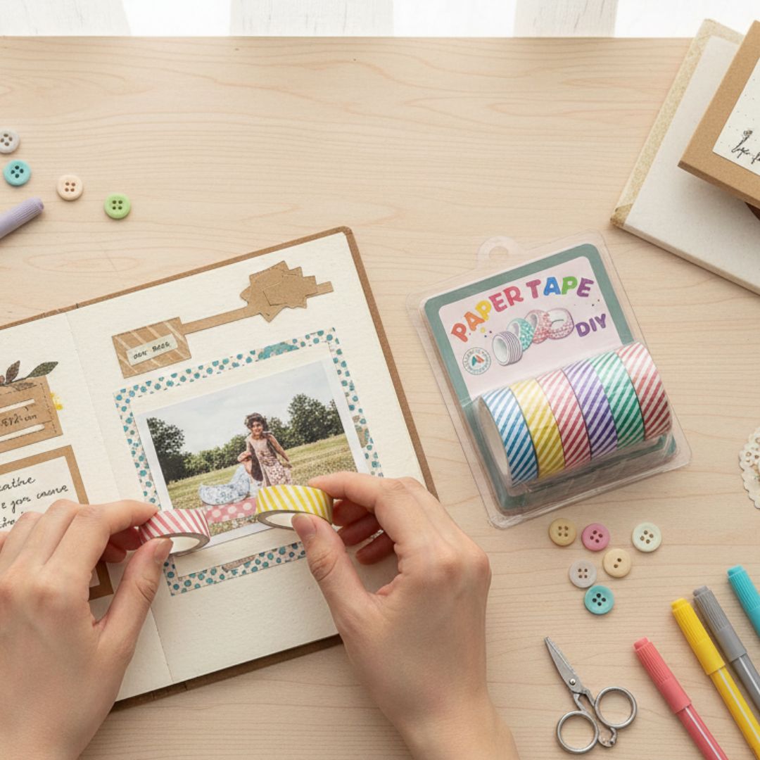 5M X 10Mm Printed Tape 6Pc Pack (Mg36393)