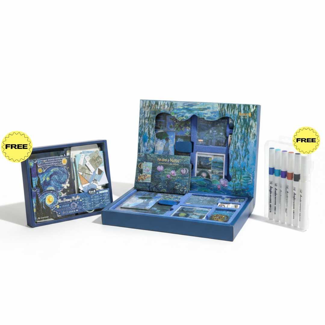 Van Gogh Premium JUMBO journaling kit for 2026 includes diary, tapes, stickers & sheets -  Shipping