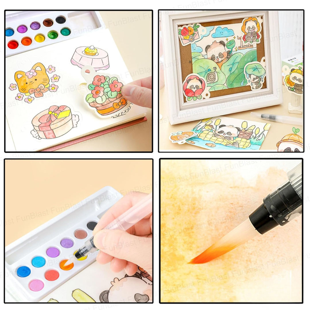 Premium Watercolouring Book for Kids l Return Gift l summer Activity l Pack Of 1 book