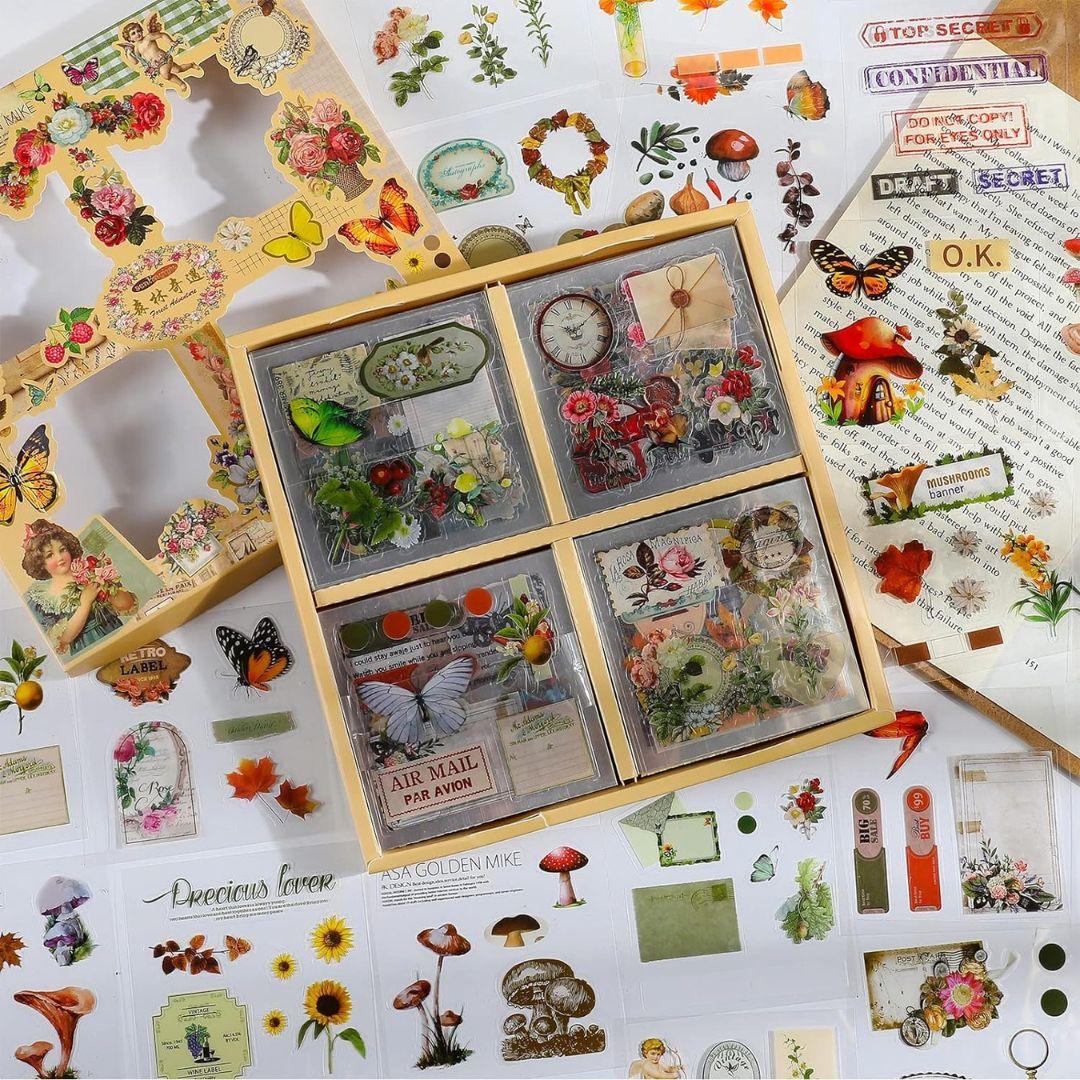 New Premium Journal Aesthetic Stickers |Box Of 100 Sticker - works on resin too