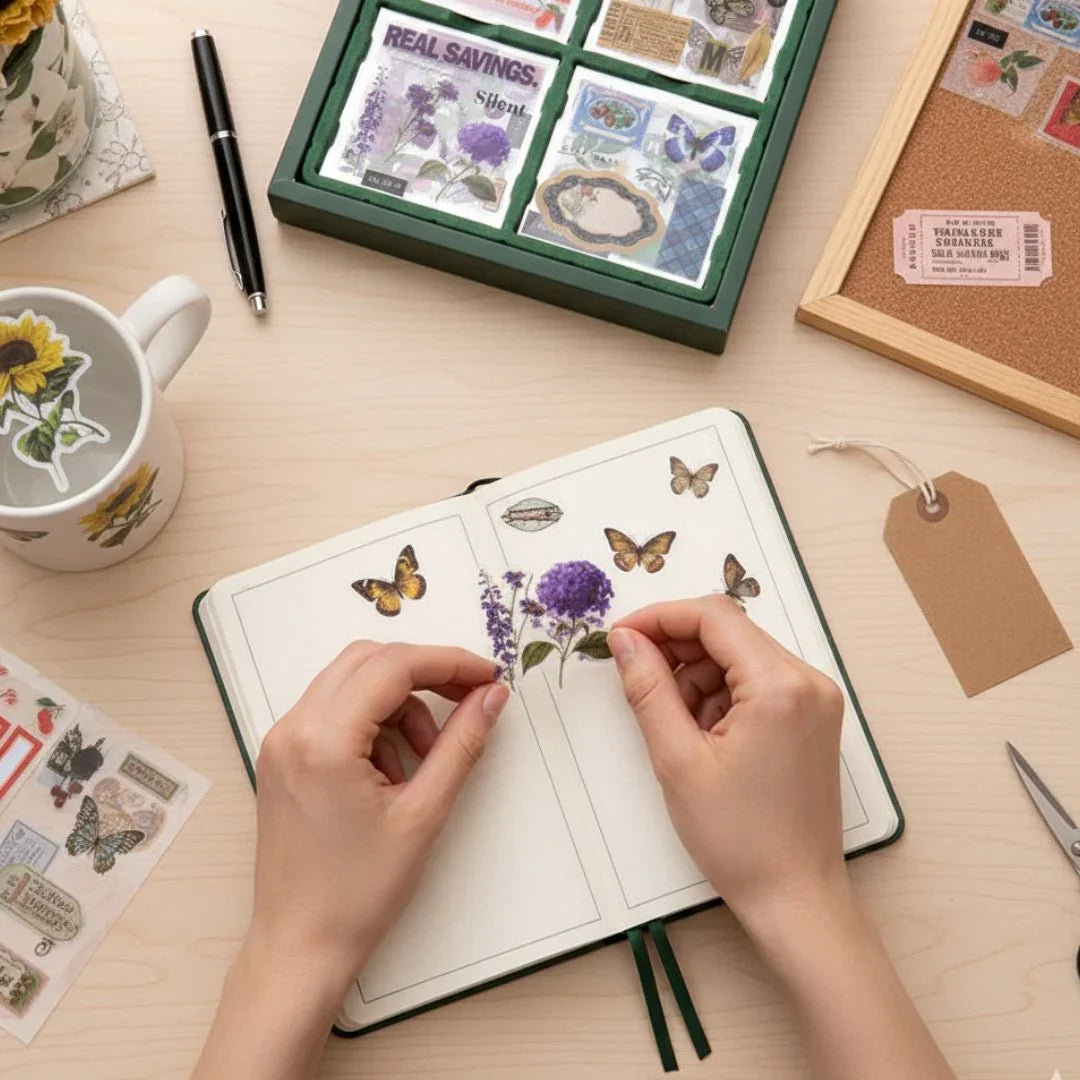 Premium Journal Aesthetic Stickers | Pack Of 25 Sheets I works on resin too