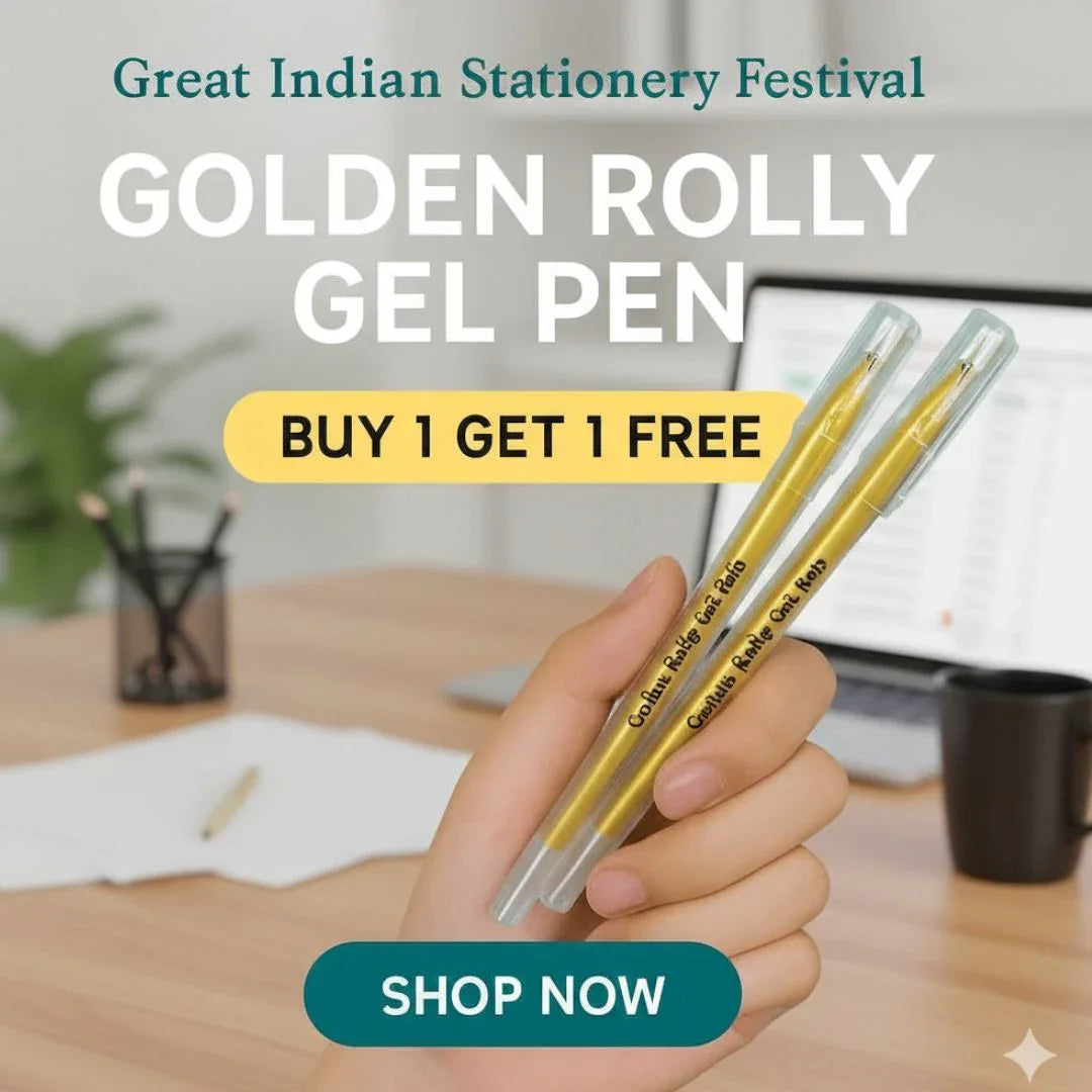 (  ) Golden Rolly Gel Pens For Doodle, Mandala, Sketching 1 unit