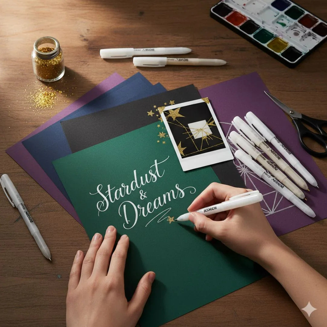 (   ) Silver Gel Pen, Mandala Pen for doodling and projects