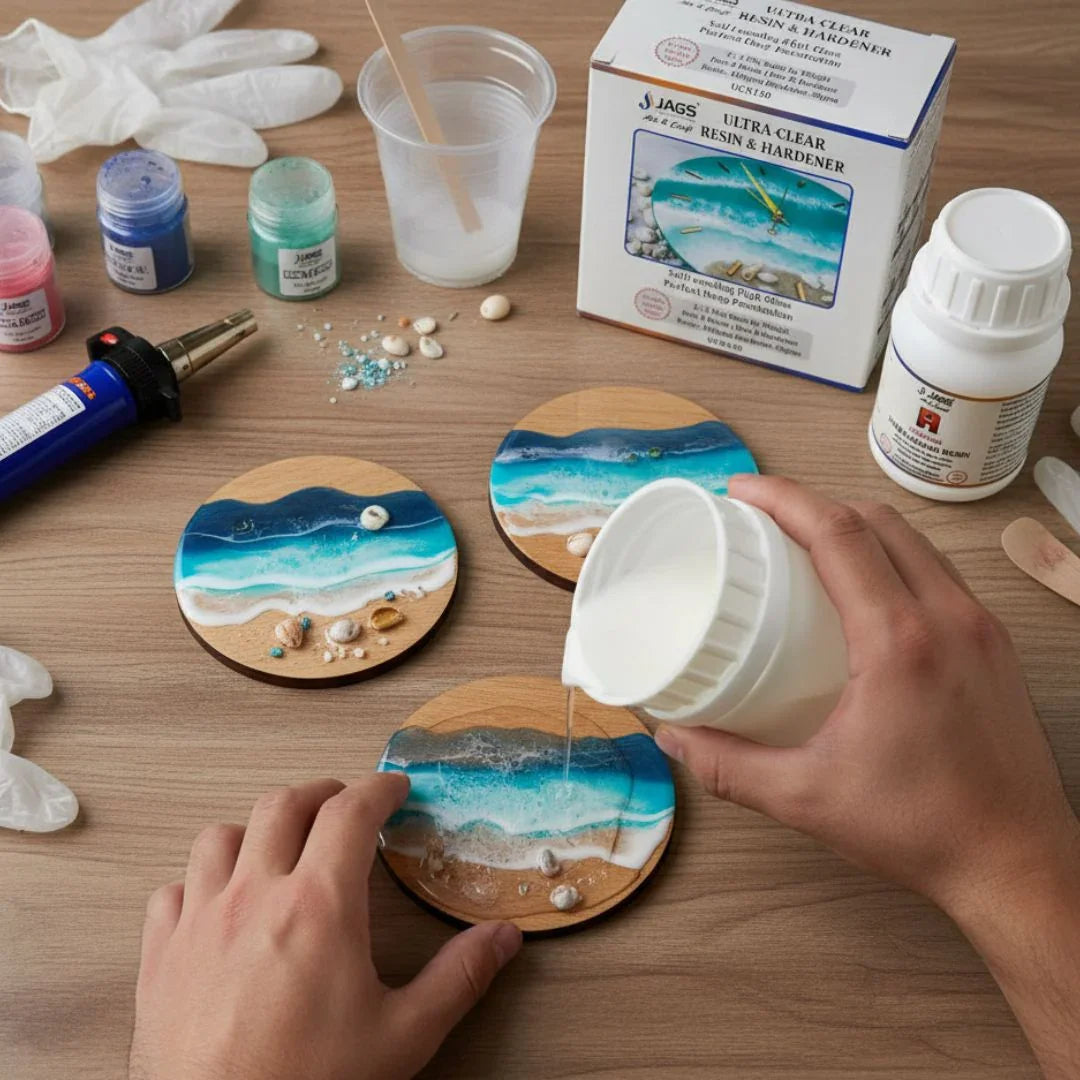 Ultra Clear Set Resin 100Gms Hardener 50Gms UCR150