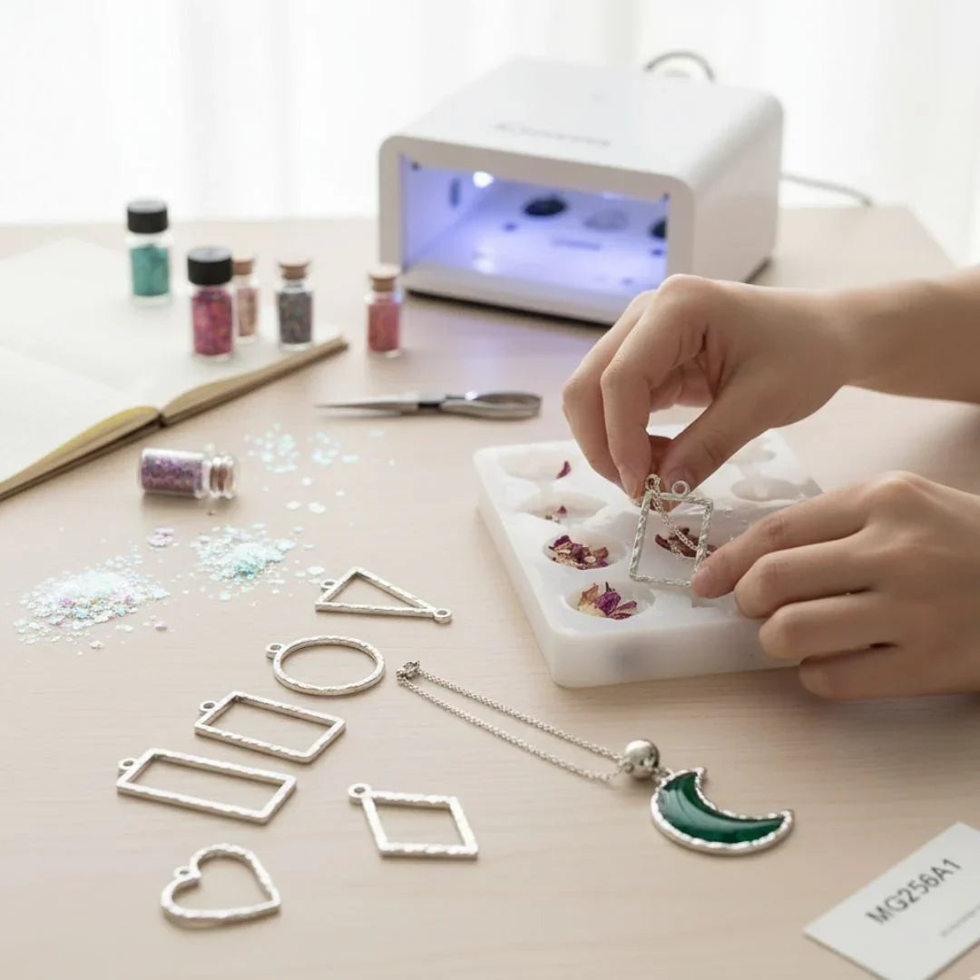 Mg256A1 Bezels Mix Shape 10Pc Silver